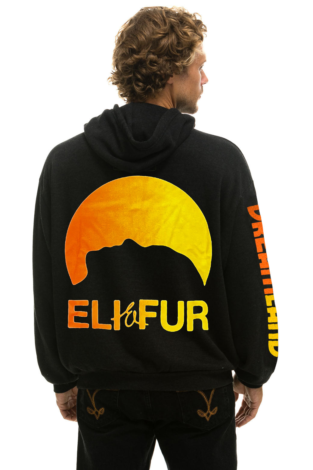 ELI & FUR DREAMLAND PULLOVER HOODIE RELAXED - BLACK