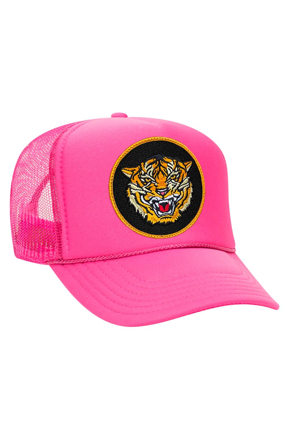 DREAMLAND TIGER VINTAGE TRUCKER HAT - NEON PINK
