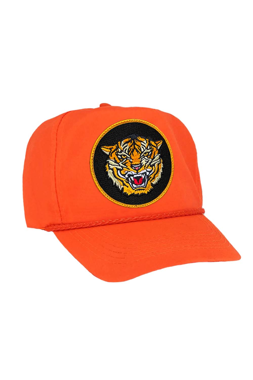 DREAMLAND TIGER VINTAGE NYLON TRUCKER HAT - NEON ORANGE