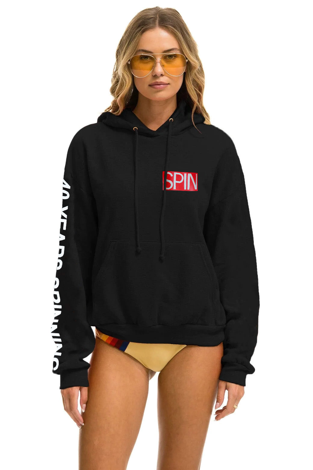 SPIN MAGAZINE 2025 PULLOVER HOODIE RELAXED - BLACK