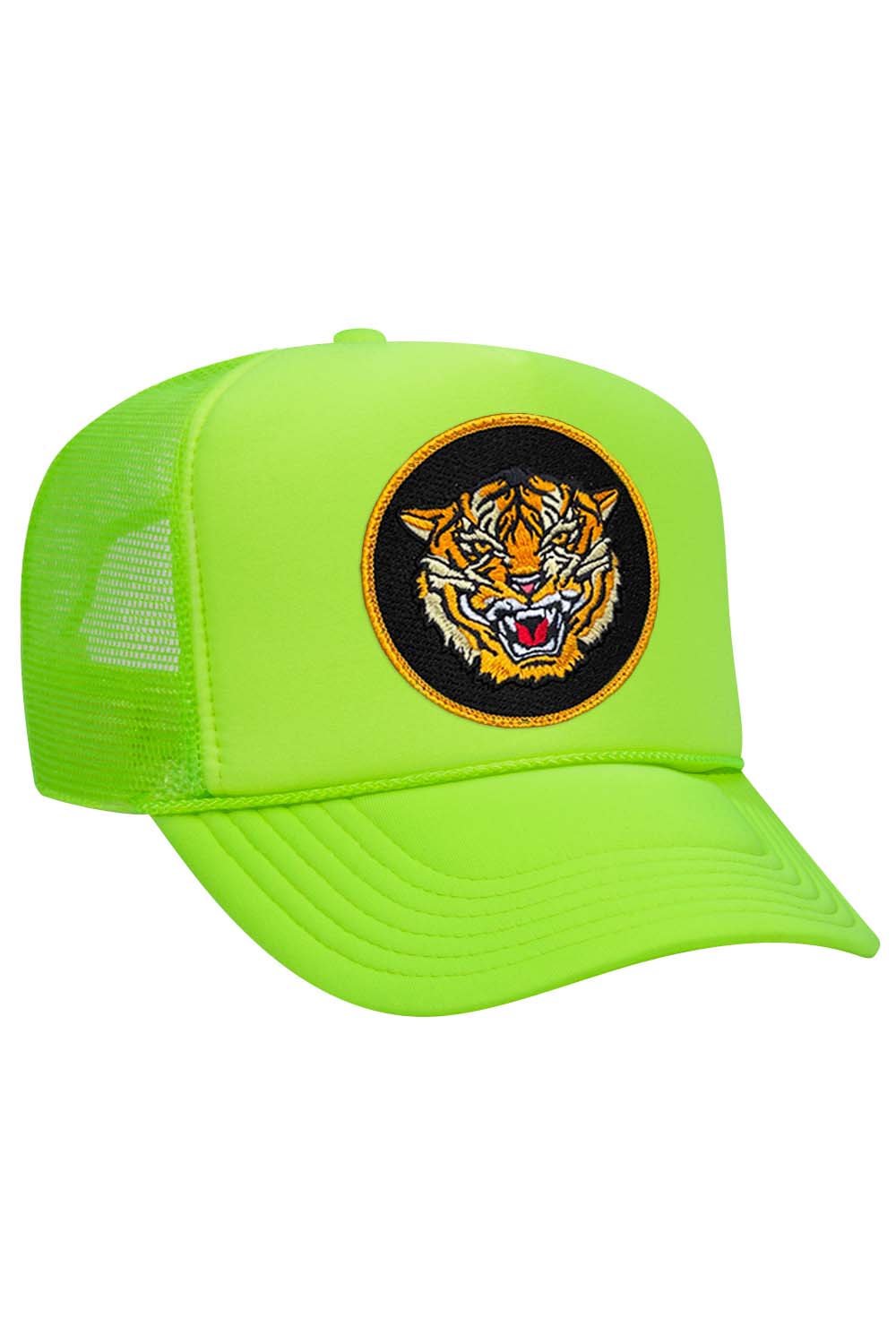 DREAMLAND TIGER VINTAGE TRUCKER HAT - NEON GREEN