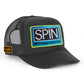 SPIN MAGAZINE 2025  VINTAGE LOW RISE TRUCKER HAT - BLACK