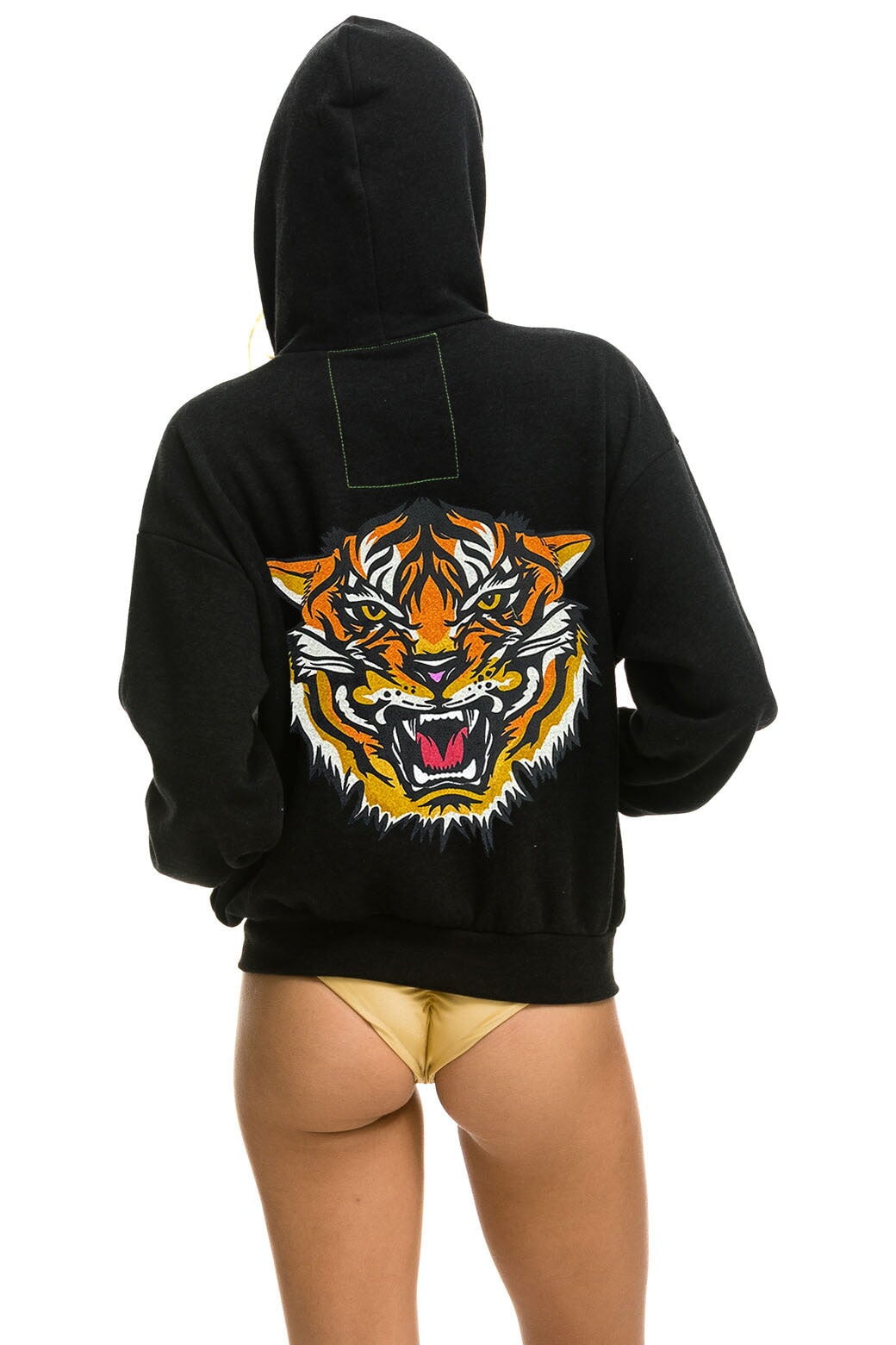 DREAMLAND TIGER RELAXED ZIP HOODIE BLACK